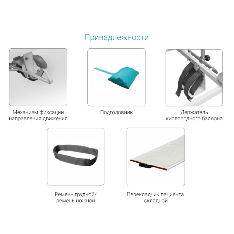 Каталка медицинская для перевозки больных Медин ТБП-01